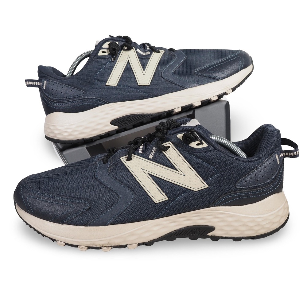 New Balance 410v7 Mens 12 4E Extra Wide Navy Blue Trail Running Shoes MT410SO7